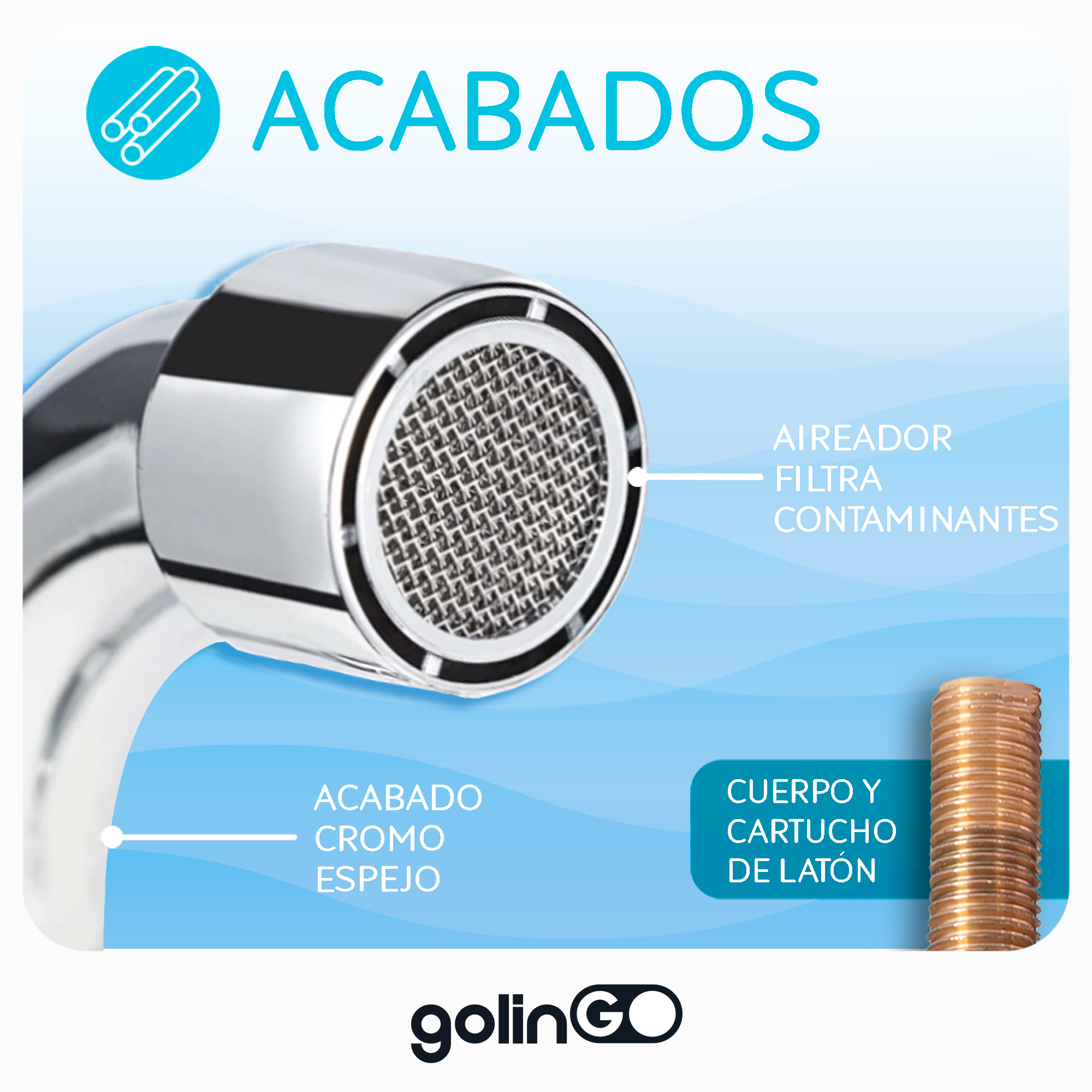 Mezcladora para Fregadero Monomando