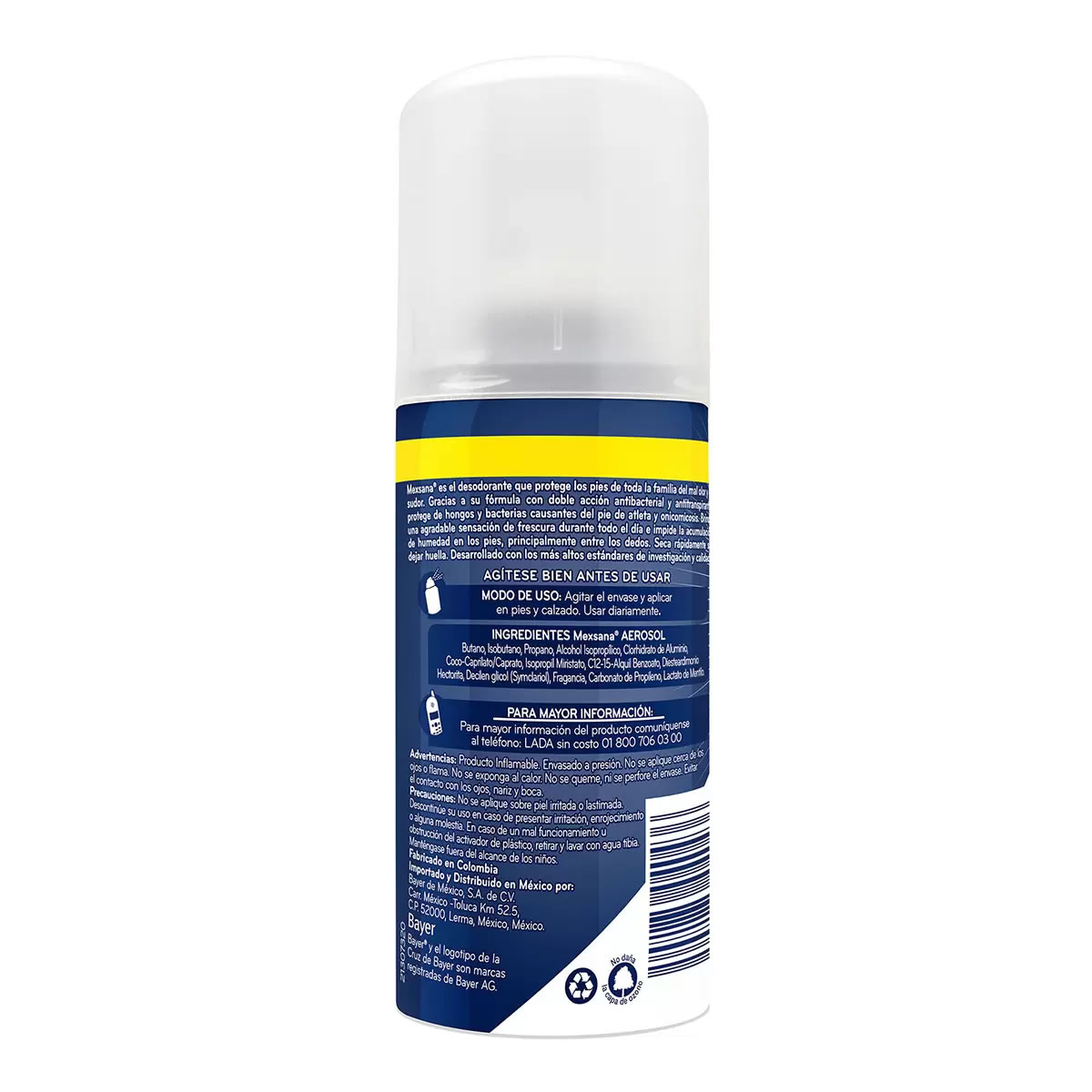 Talco Spray Para Pies Paquete 3 Piezas Mexsana 659437 CST