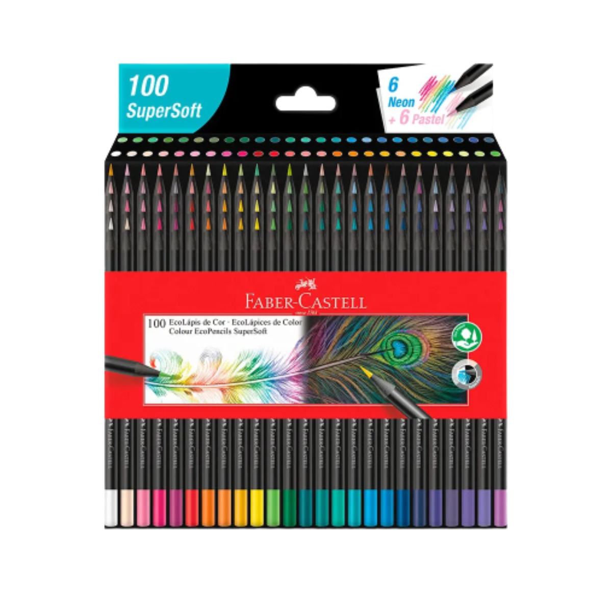 100 Lapices de Colores Faber Castell Profesionales Super Soft