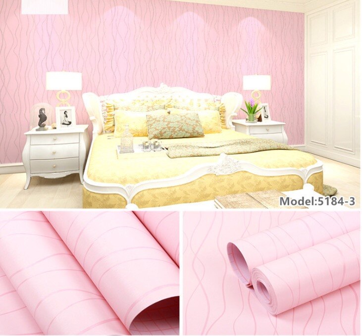 Papel Tapiz Adherible Rosa Animales Infantil 10m X 45cm