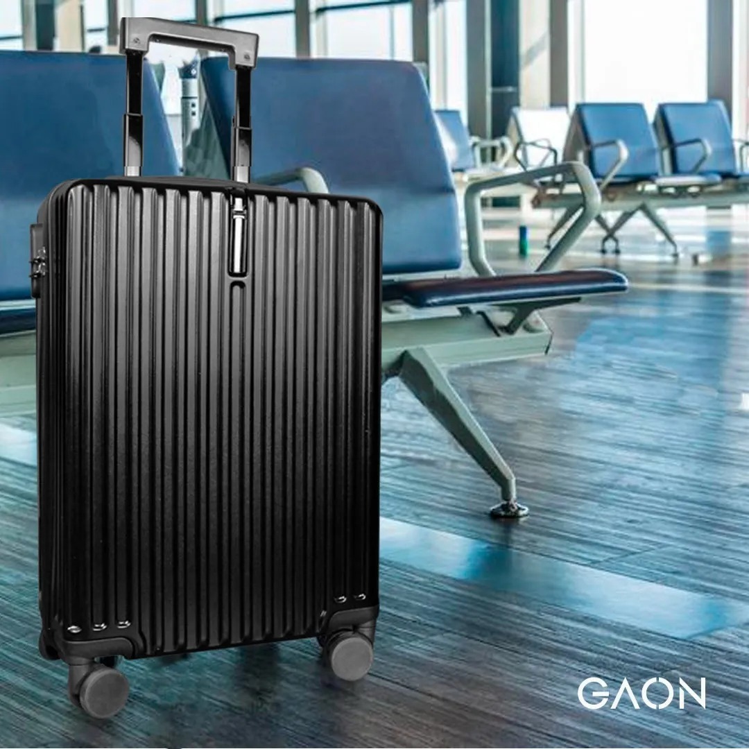 Set 2 Maletas De Viaje Con Ruedas Candado Antirrobo Negro