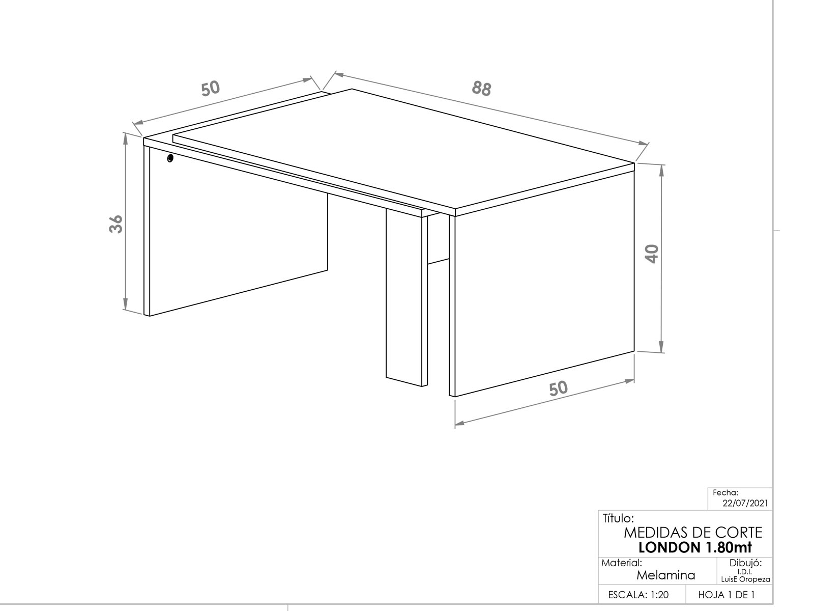 Mesa de Centro Barceló Roble Gris