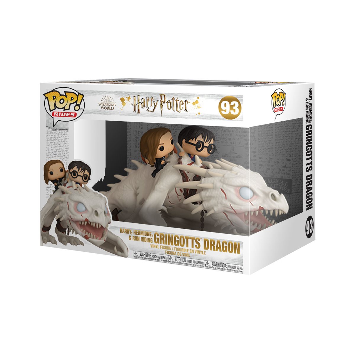 Harry Potter Dragon with Harry, Ron, Hermione Pop