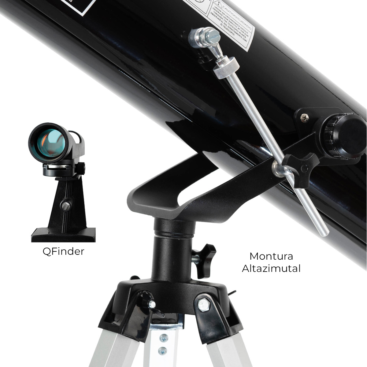 Telescopio Quasar Starter Q76 525x Con Cámara