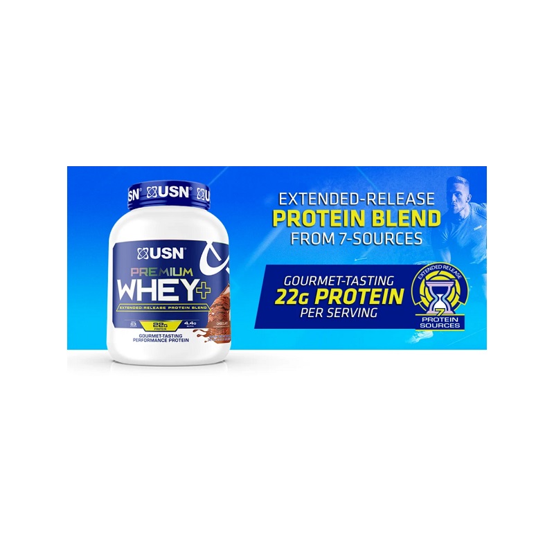 Proteina USN 100% Premium Whey Plus 63 Serv Sabor  CHOCOLATE