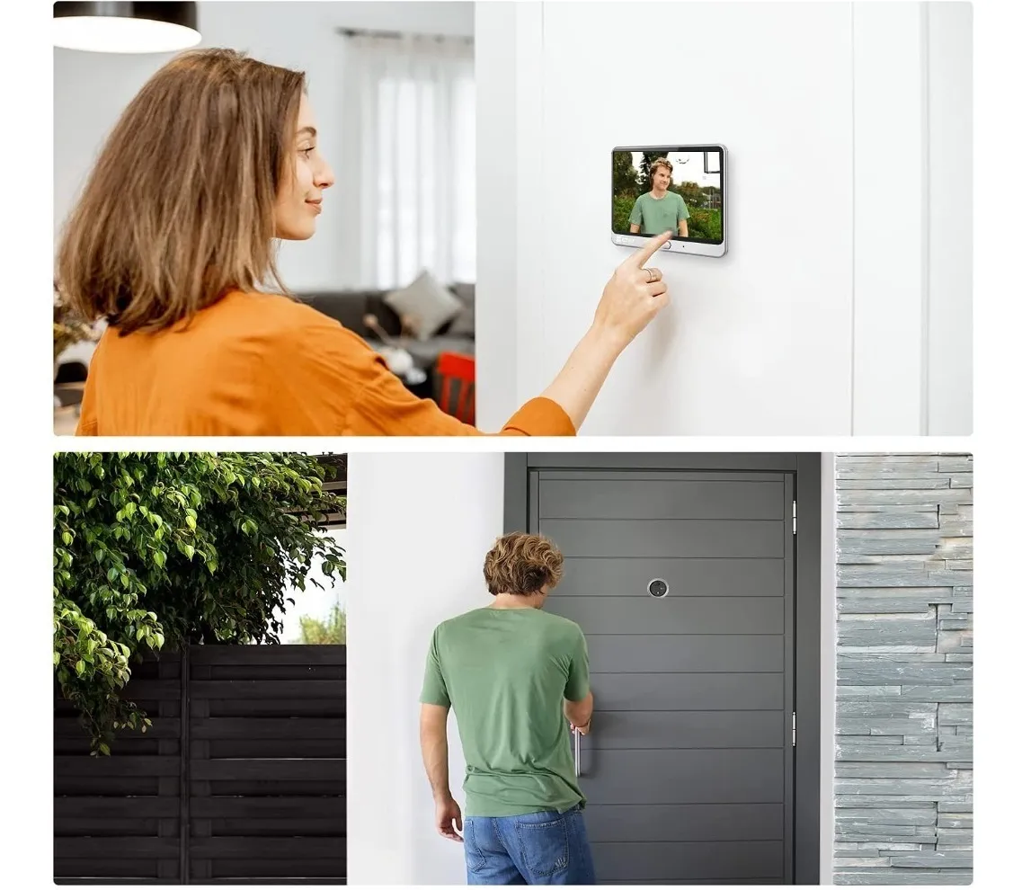 Timbre Inteligente Con Pantalla Y Camara Ezviz Dp1