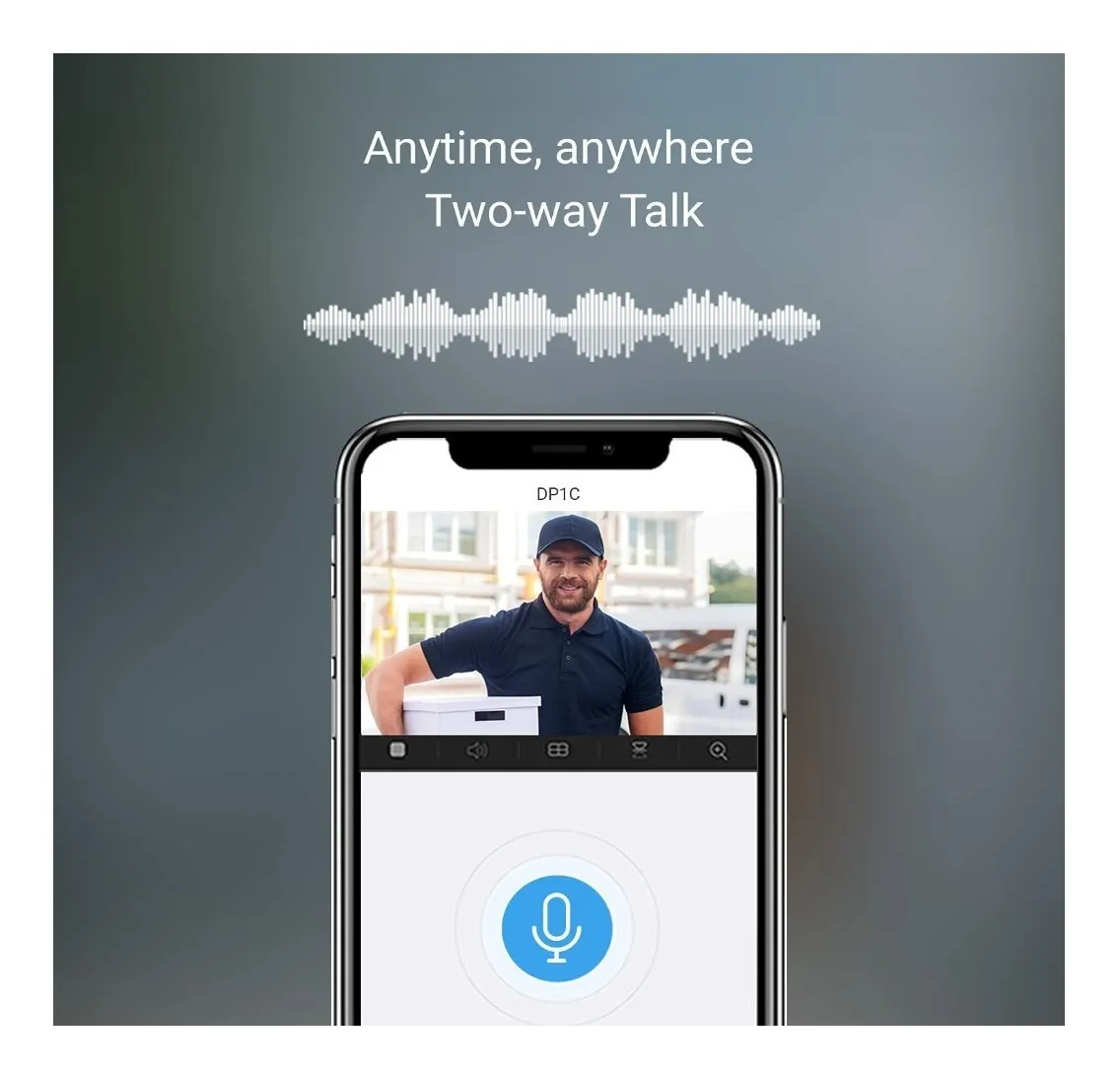 Timbre Inteligente Con Pantalla Y Camara Ezviz Dp1