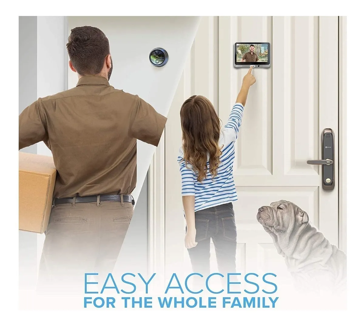 Timbre Inteligente Con Pantalla Y Camara Ezviz Dp1