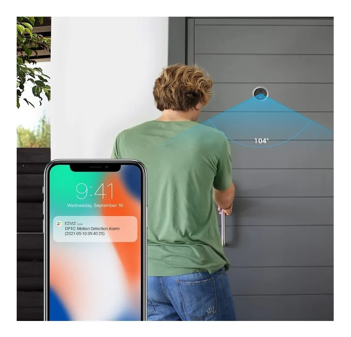 Timbre Inteligente Con Pantalla Y Camara Ezviz Dp1