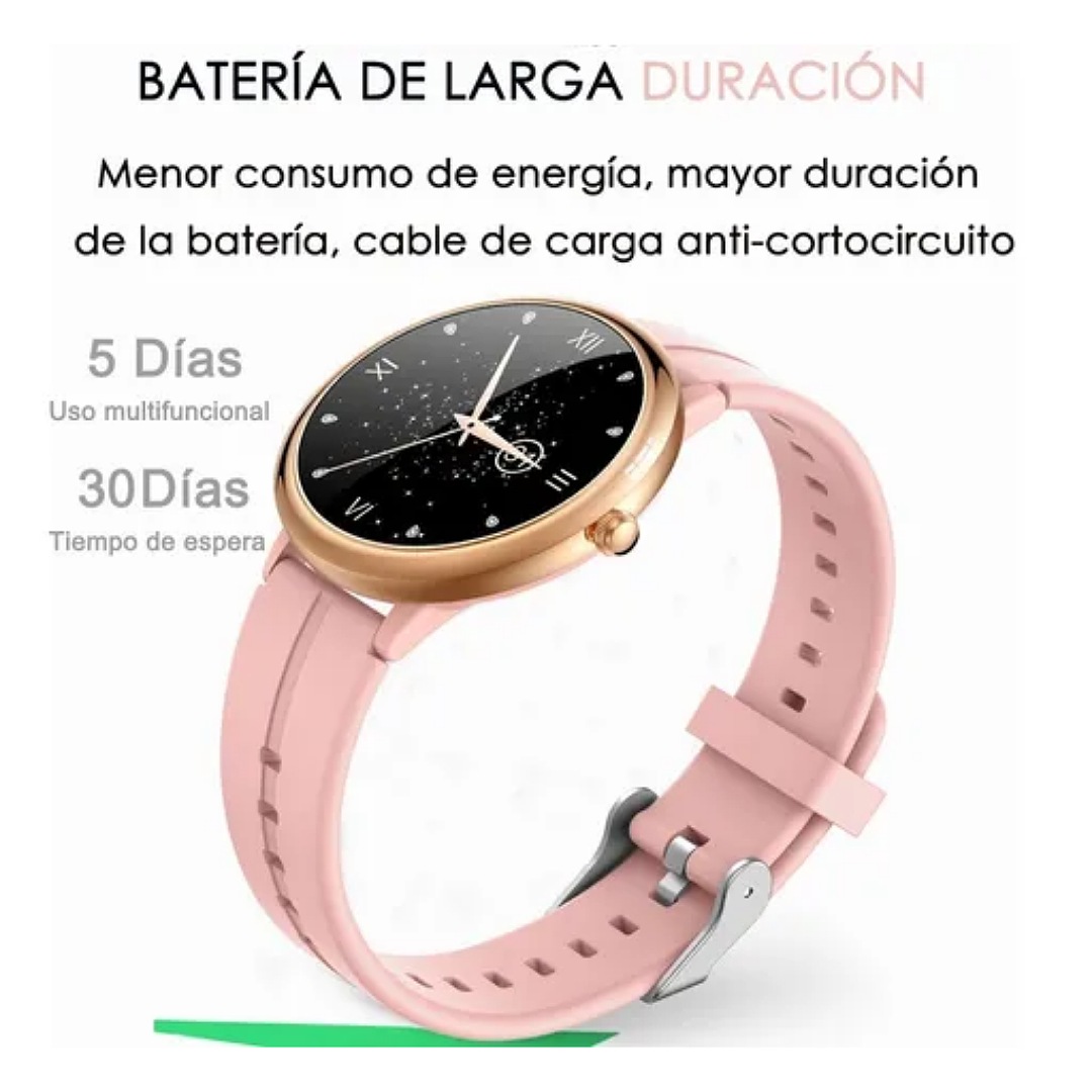 Reloj Inteligente Mujer Deportes Bluetooth Impermeable