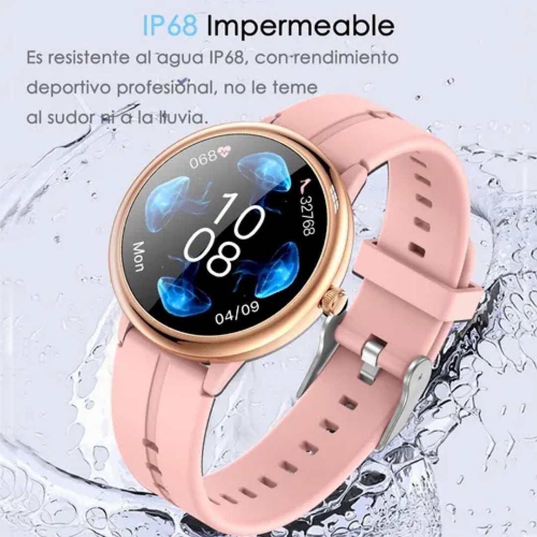 Reloj Inteligente Mujer Deportes Bluetooth Impermeable