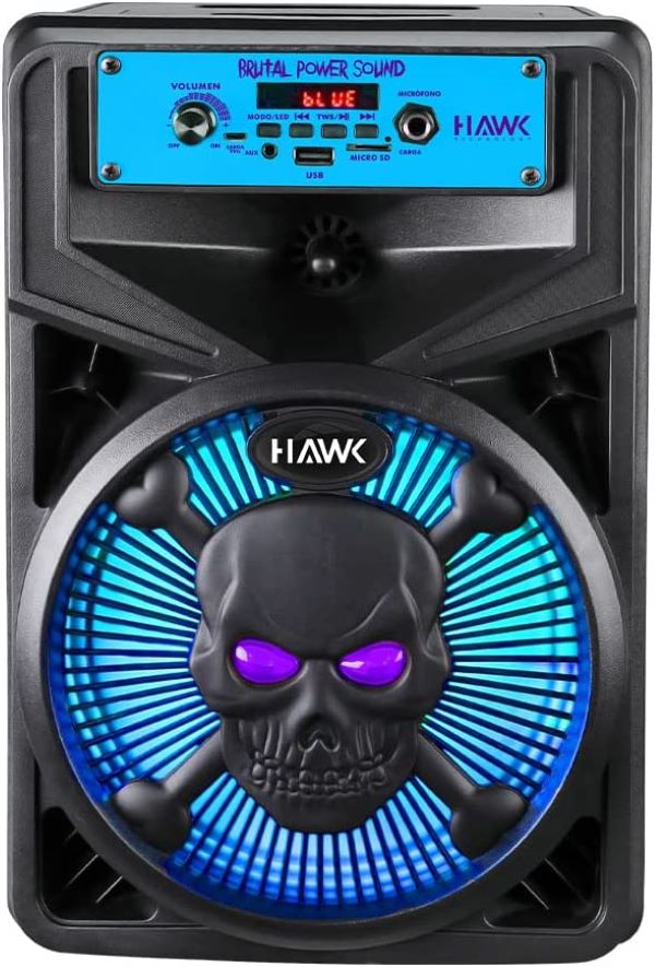 Bocina Portatil Hawk SKULL-8 Conexión Bluetooth 