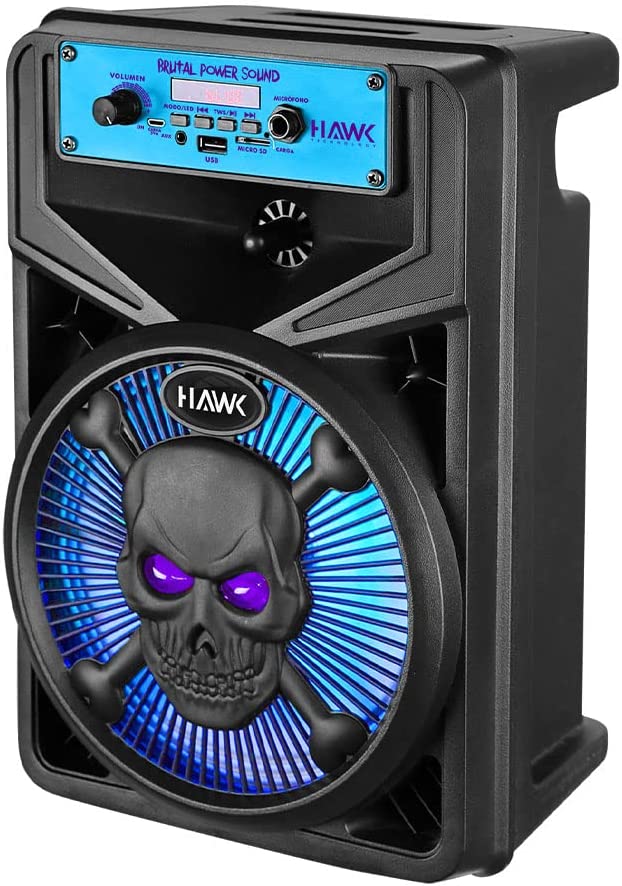 Bocina Portatil Hawk SKULL-8 Conexión Bluetooth 