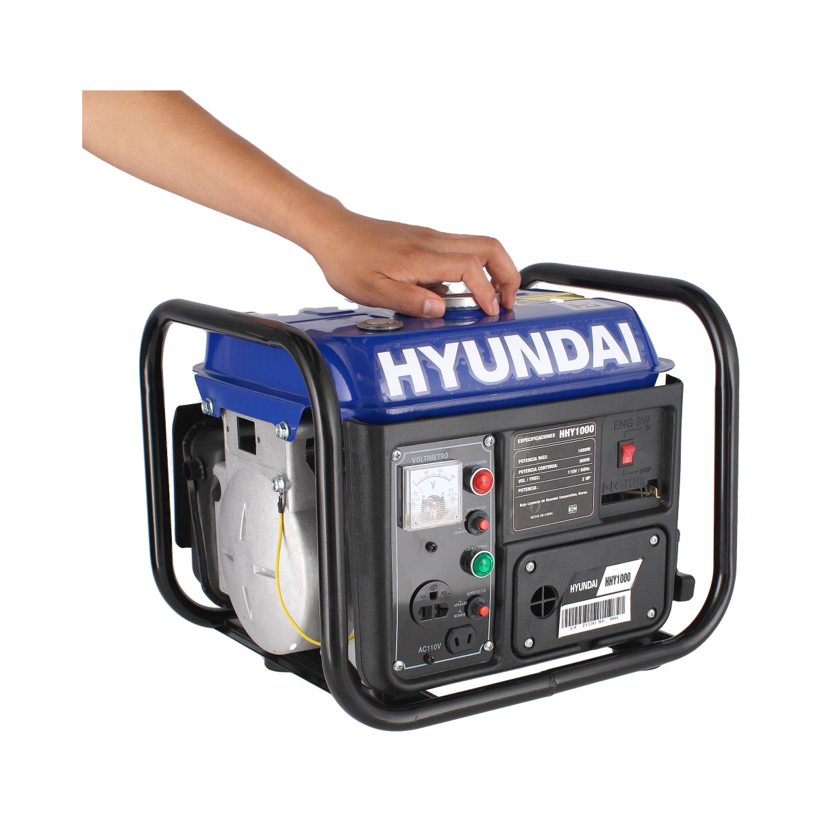 Generador De Corriente Eléctrica 1000 Watts HHY1000 Hyundai