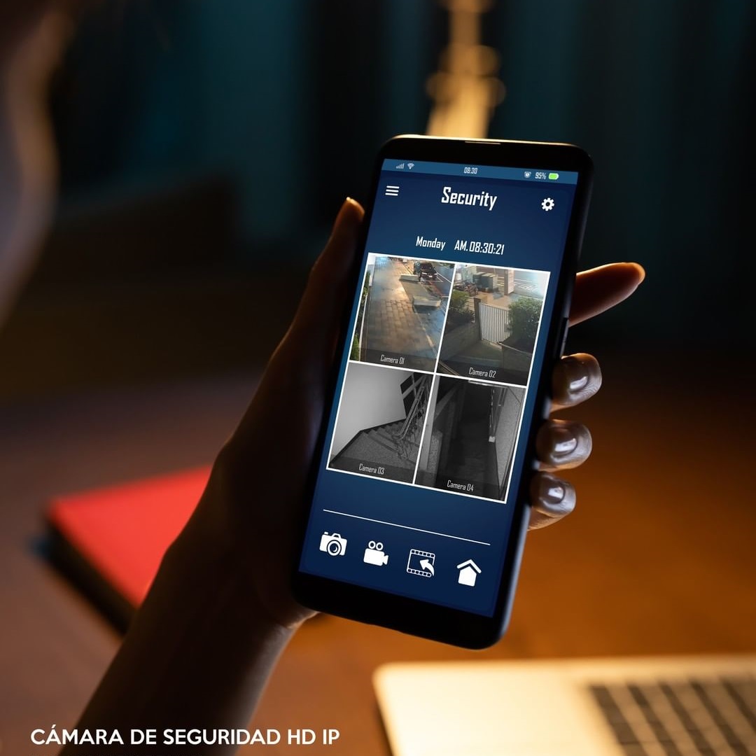 Cámara de Seguridad WIFI para Exteriores Revísala desde su App / Master / MS-CAMEXTTUYA