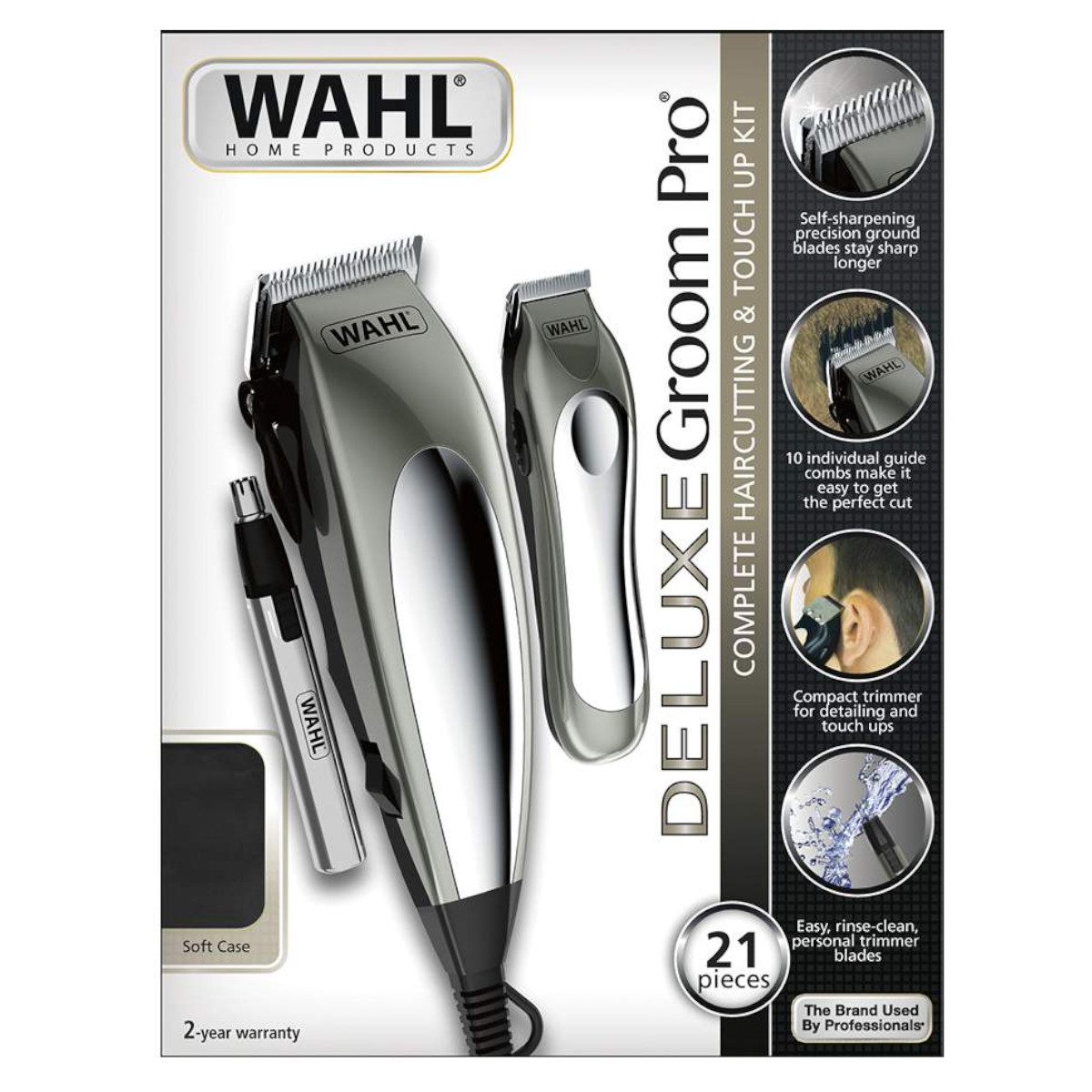 Maquina Recortadora Wahl Deluxe Groom Pro 21 Pz 79305-3608