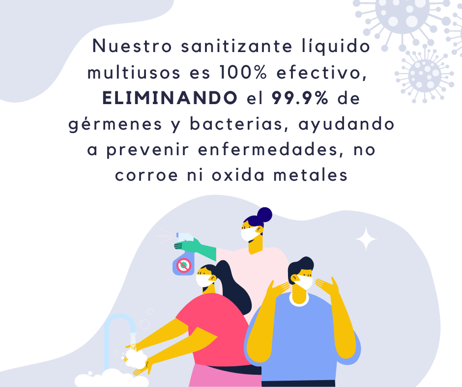Sanitizante Sales Cuaternarias 1L Purity Clean 20 Piezas