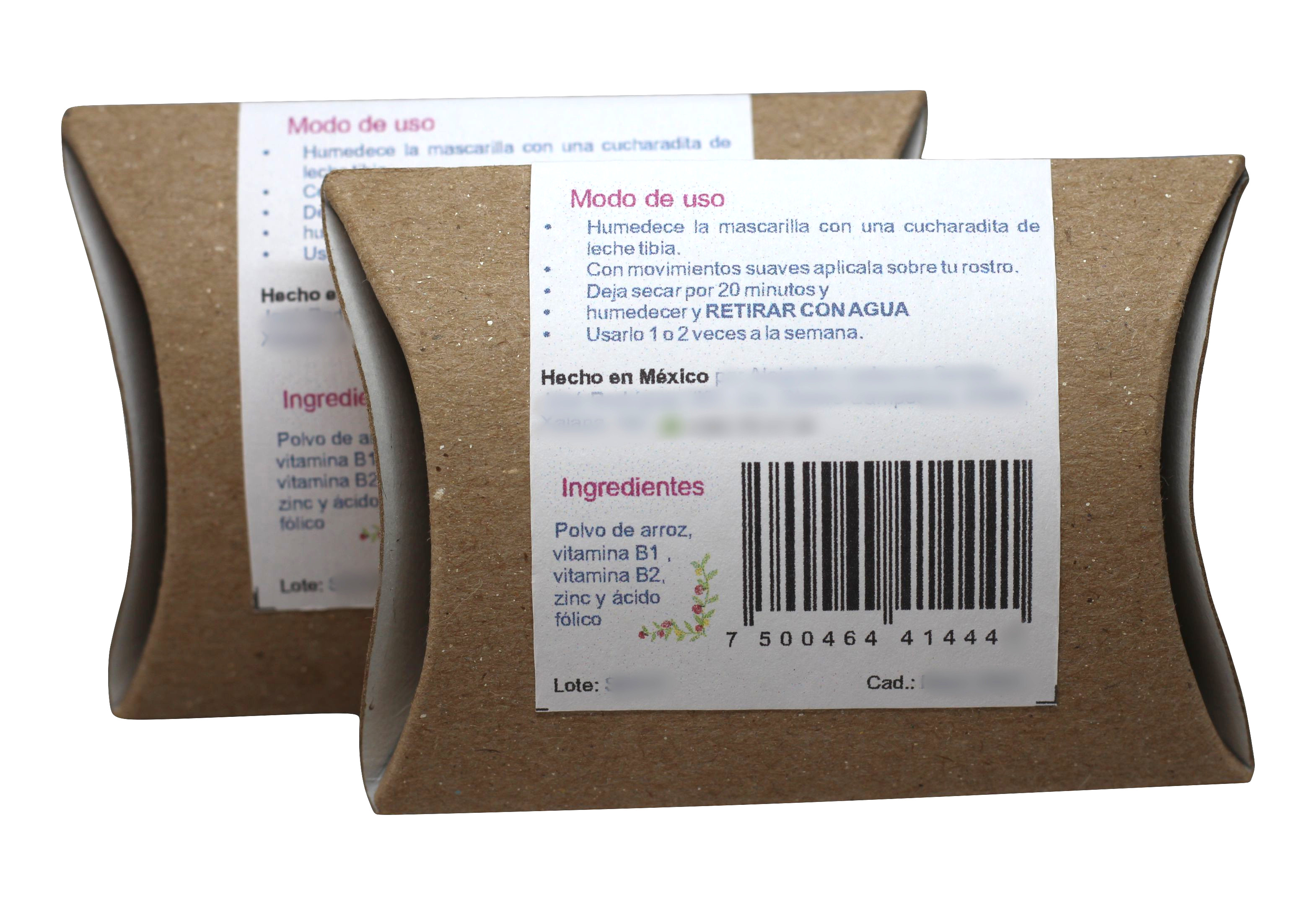 Mascarilla Polvo de Arroz, Beleguí. 40 grs 2 paquetes. Natural 100%