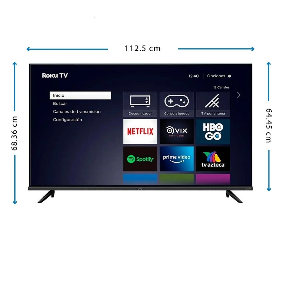 Pantalla JVC 50 Pulgadas Roku TV 4K Frameless SI50URF