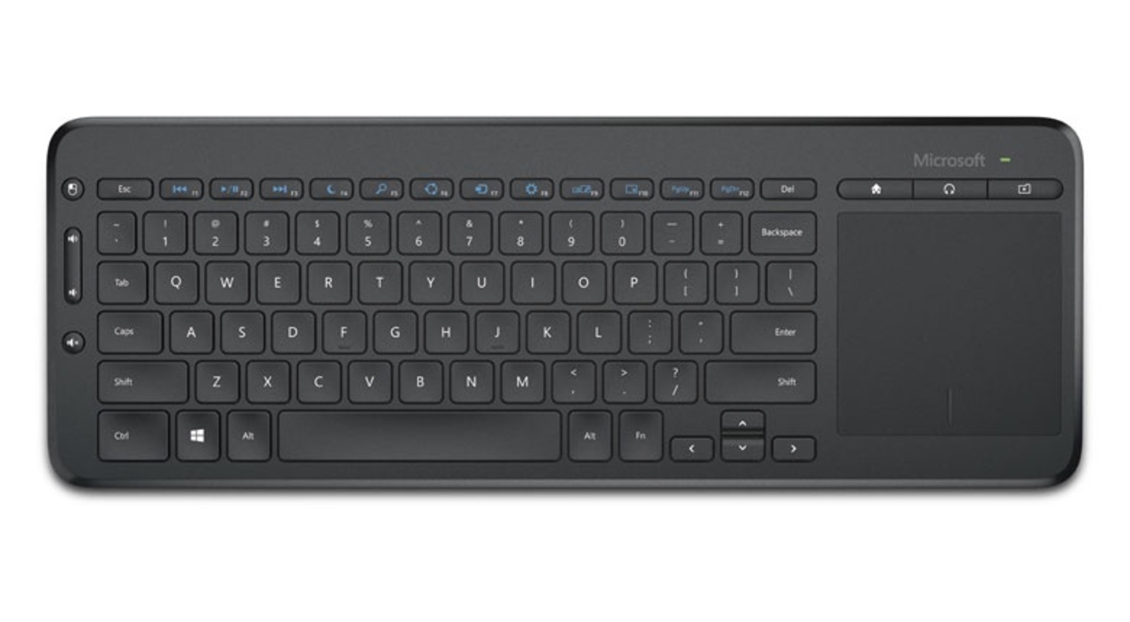 Teclado Microsoft All in one Media Keyboard Inalambrico Negro