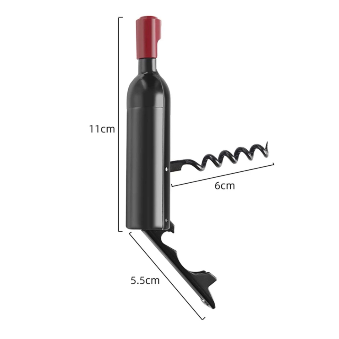 Abridor De Vino Destapa Corchos En Forma De Botella