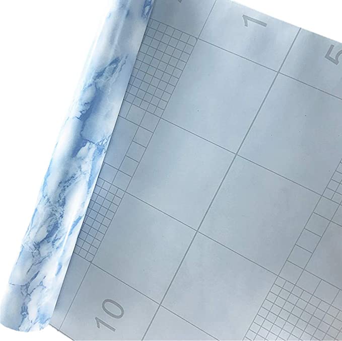 Papel Tapiz Adherible Marmol Azul 10m X 45cm