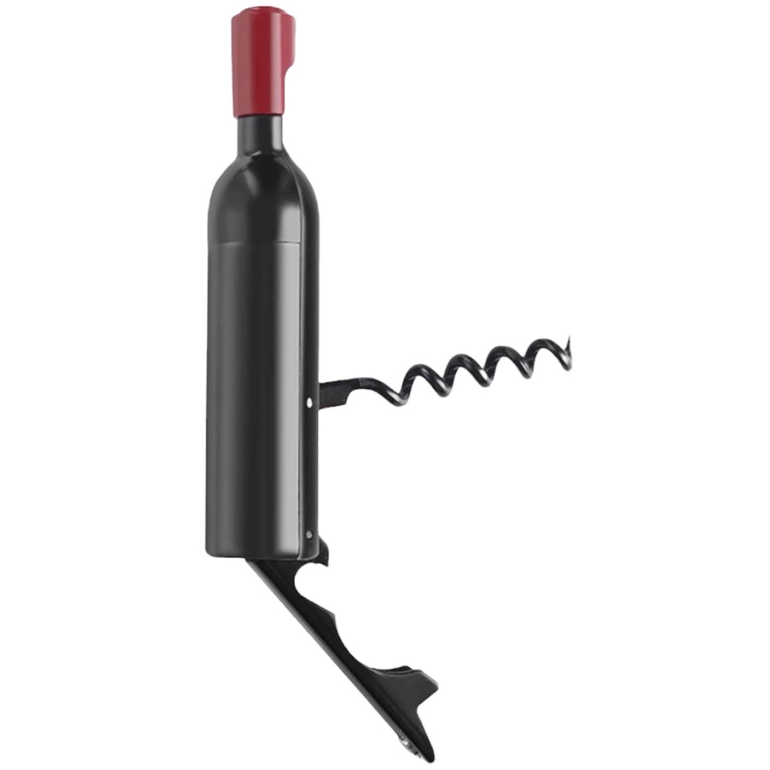 Abridor De Vino Destapa Corchos En Forma De Botella