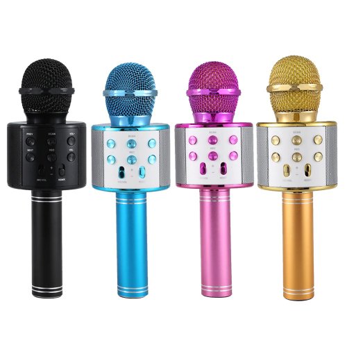 Microfono Inalambrico Bluetooth Para Karaoke Portátil Multicolor Android  iPhone