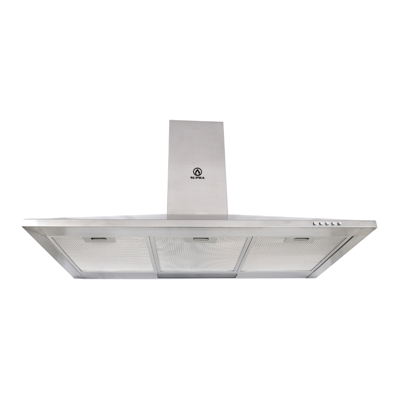 COMBO con campana de pared 90cm, parrilla de gas y parrilla eléctrica SUPRA ETNA de acero inoxidable