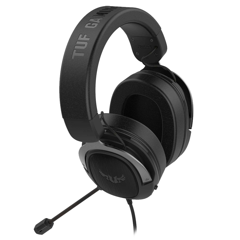 Diadema con Micrófono Asus Tuf Gaming H3 Gun Metal 7.1 Virtual 3.5mm Negro / Gris