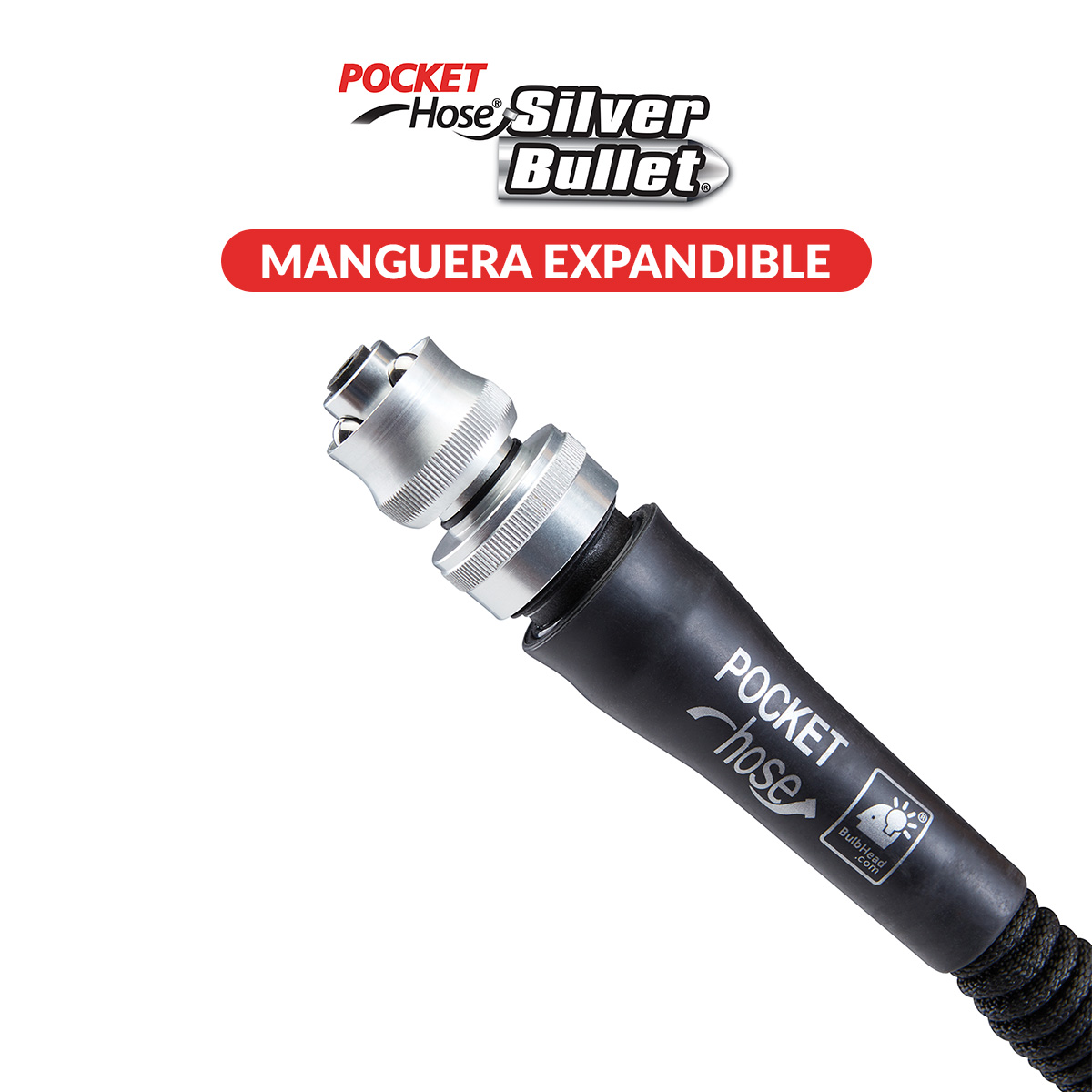 Manguera Expandible De 15 Metros Pocket Hose Silver Bullet 
