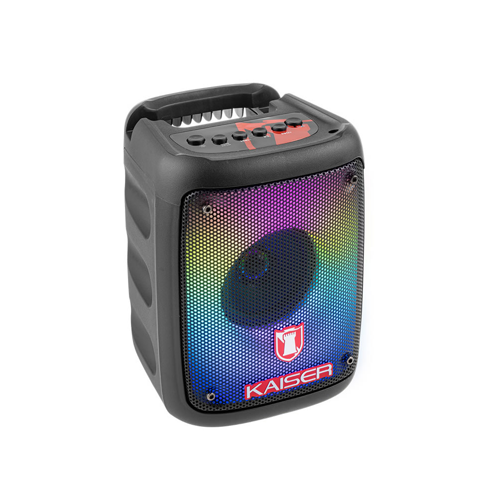 Bocina Kaiser KSW-7003 De 3 Pulgadas Con 4 Efectos De Luz - Negro
