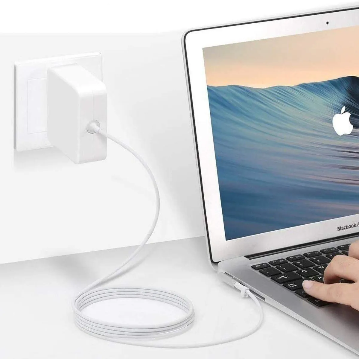 Cargador Compatible con MacBook Pro 60W, entrada tipo L.
