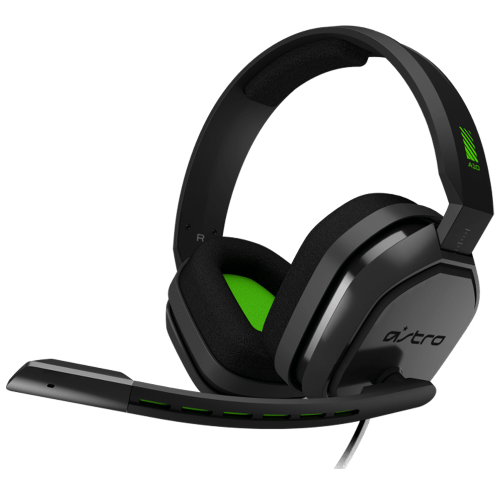 Diadema Gamer Astro A10 Plus + Mixamp Alambrica para Xbox One Negro/Verde