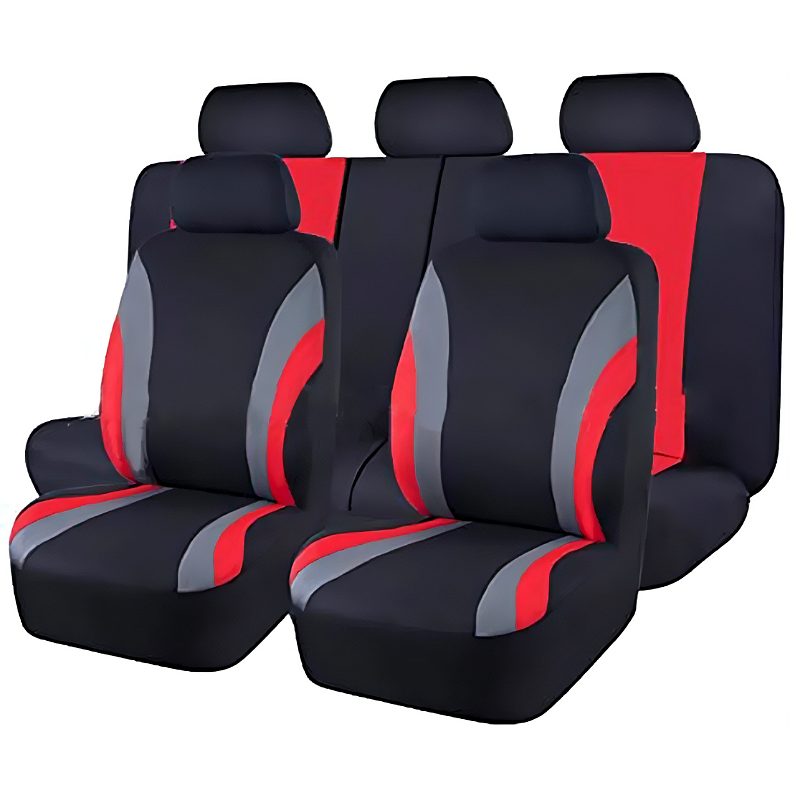 Cubre Asientos Auto Alta Calidad Elasticidad Universal 9 Pzs
