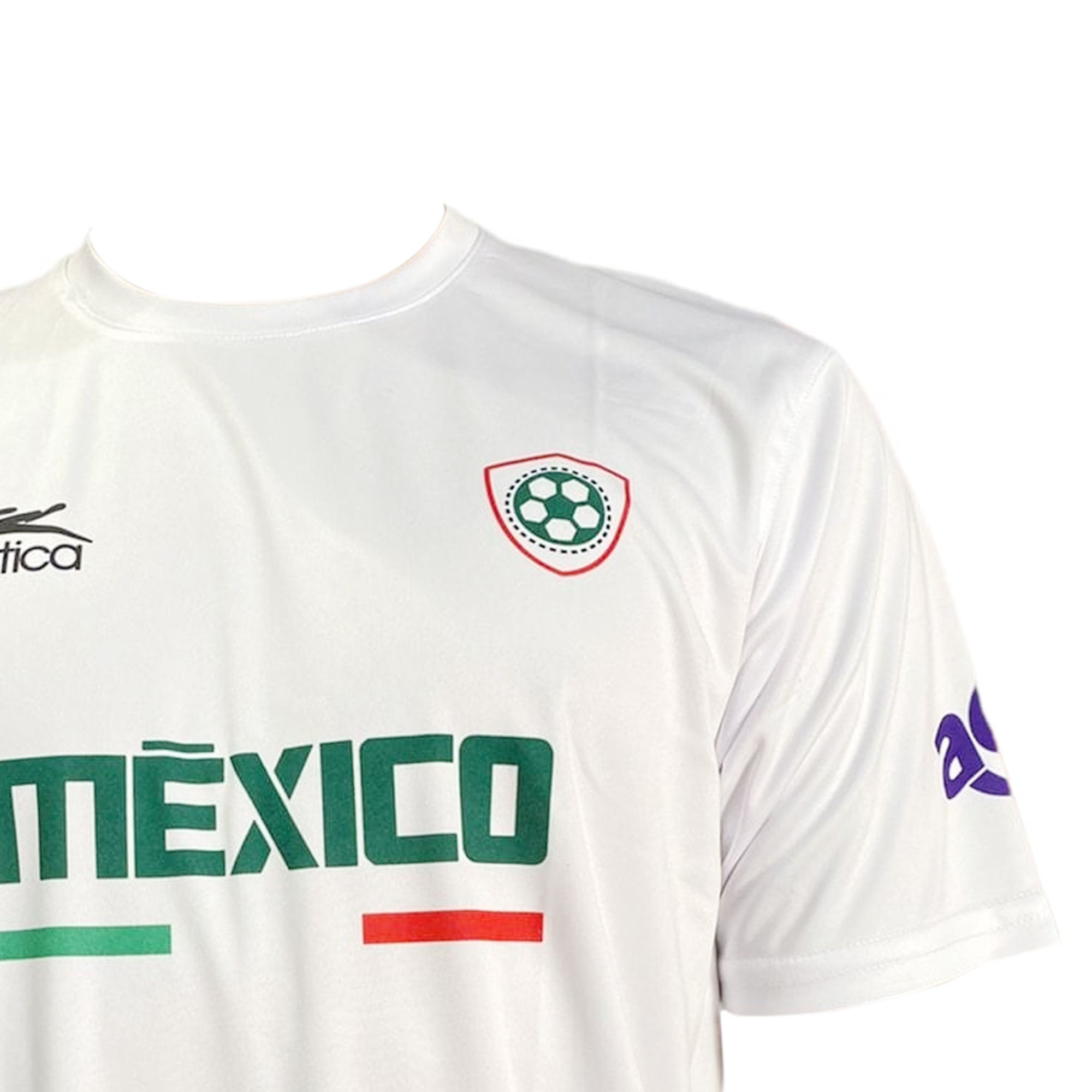 Playera Atlética Selección Mexicana Fútbol Mundial JOL Original MEXWHT1
