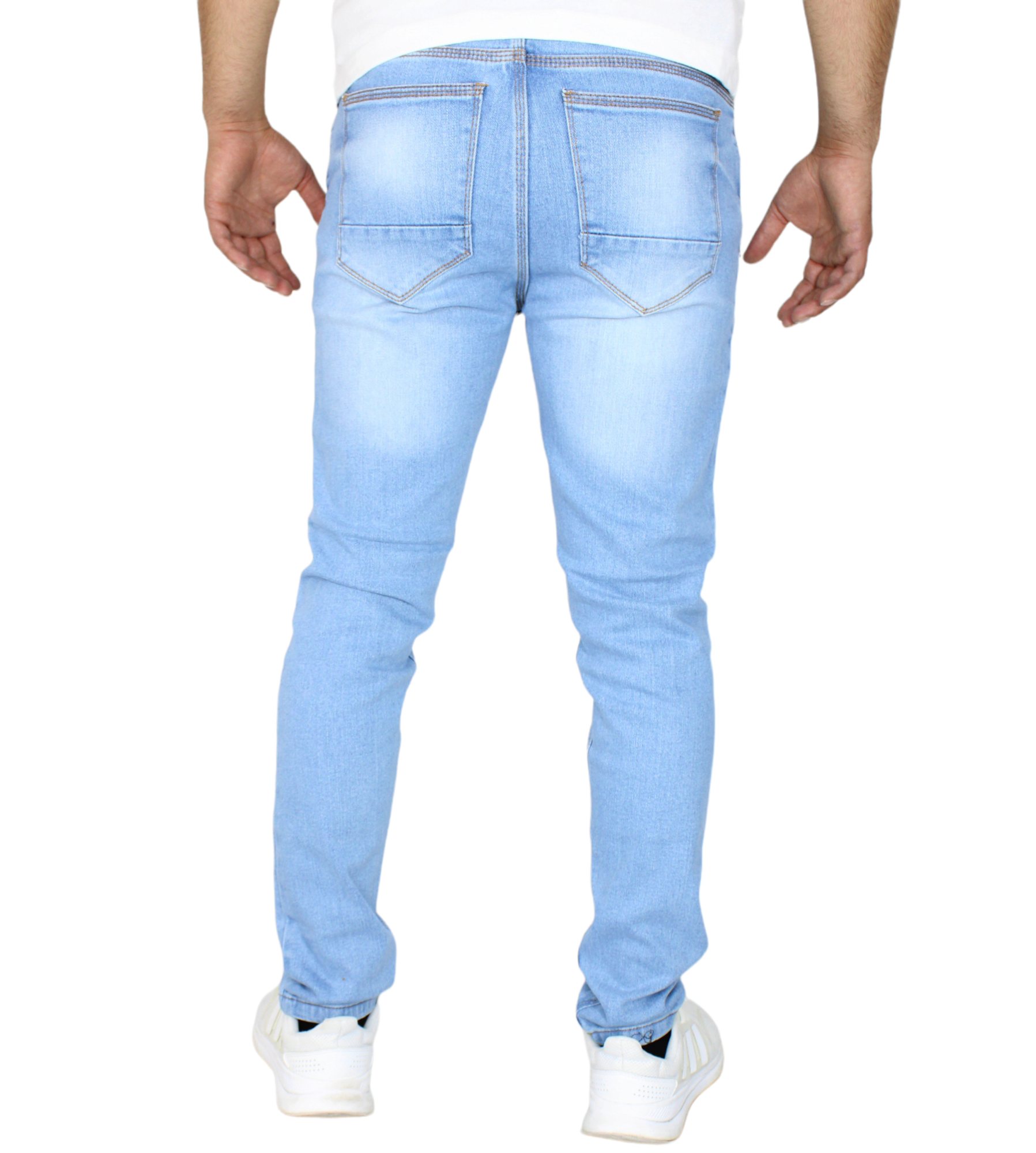 Pantalón Semiskinny de Mezclilla Stretch Gruesa para Hombre John Silver