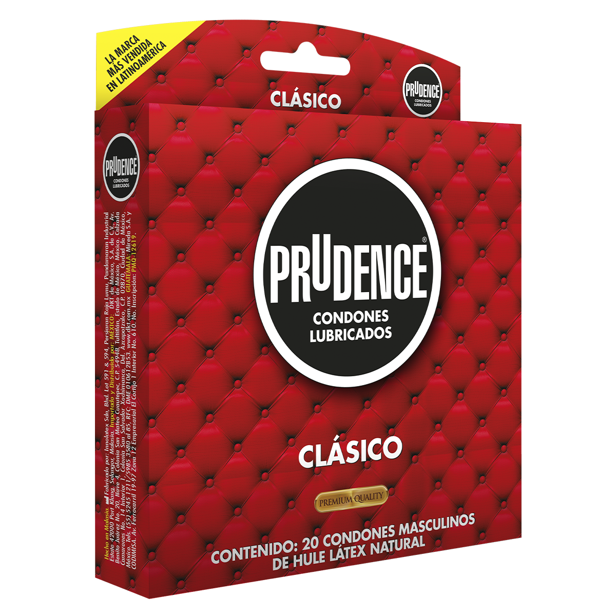 Paquete con 20 Condones Prudence Clasicos Lubricados