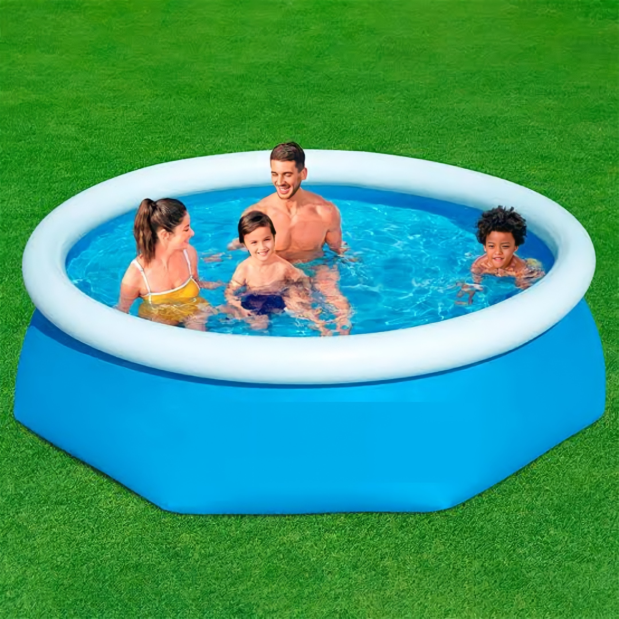 Alberca Familiar Circular Grande 2.44 Metros Piscina de Lujo Play Day.