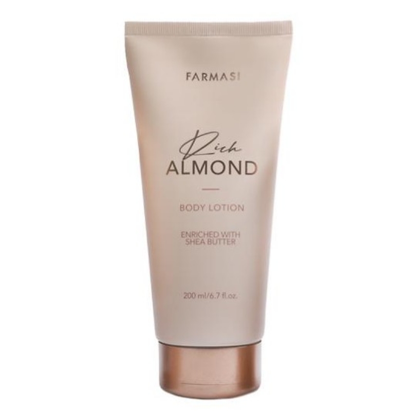 Loción Crema Rich Almond by Farmasi Almendras Nutrición Suavidad .