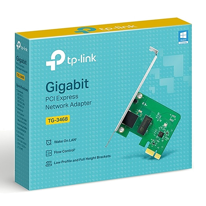 Tarjeta De Red PCI-E Ethernet Tp-Link Gigabit TG-3468 10/100/1000 Mbps.