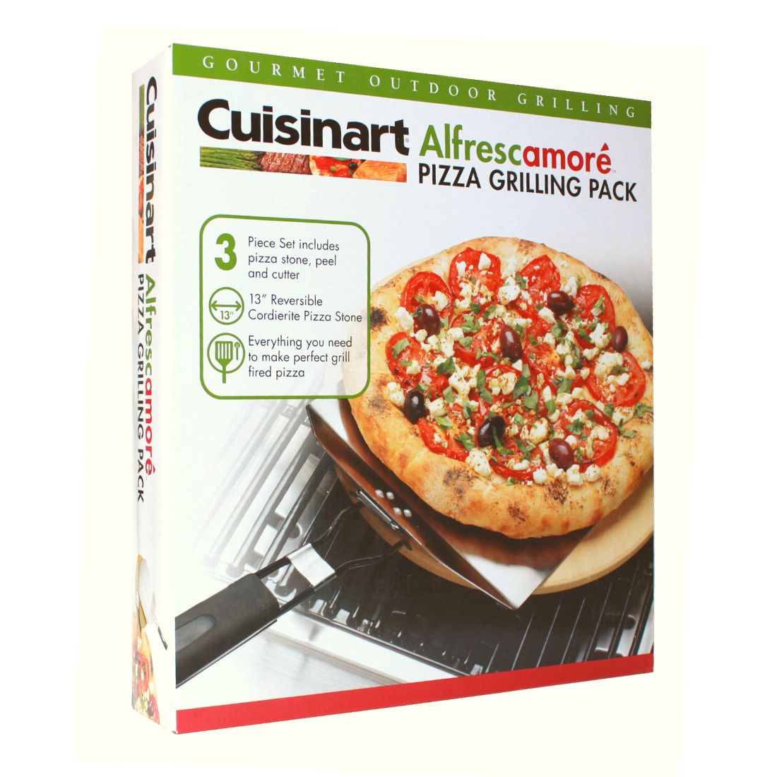 Cuisinart CPS-445 Set De 3 Piezas Para Pizza (base, Pala, Cortador)