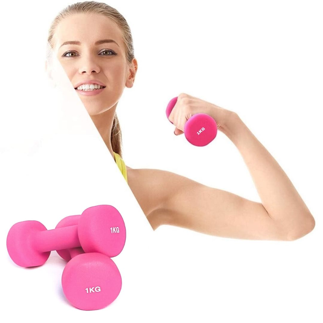 Mancuernas Para Ejercicio En Casa Recubrimiento Neopreno 1kg (par)