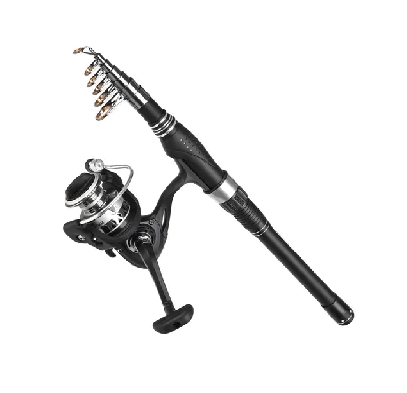 Juego de Caña De Pescar Y Carrete Con Accesorios