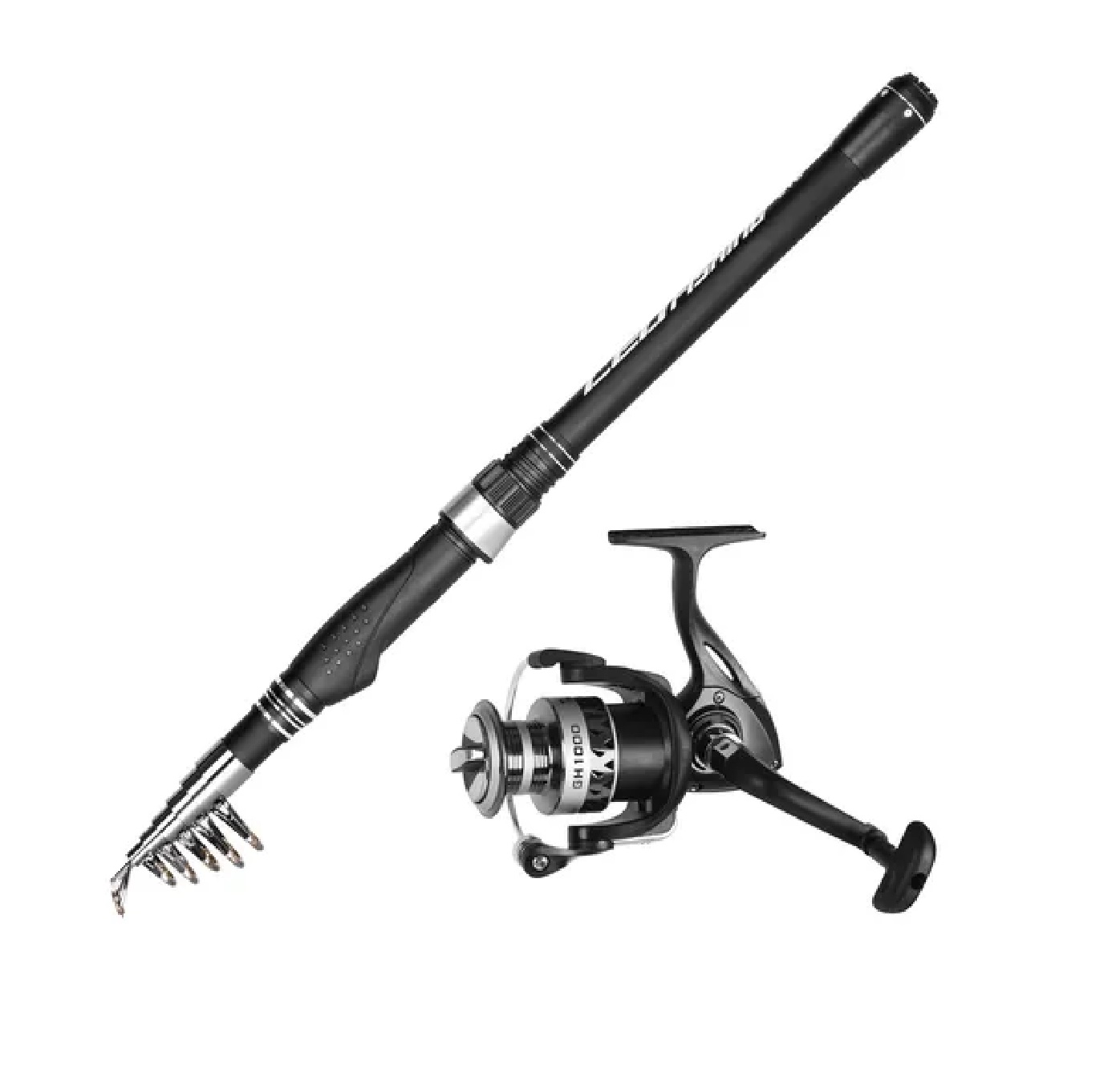 Juego de Caña De Pescar Y Carrete Con Accesorios