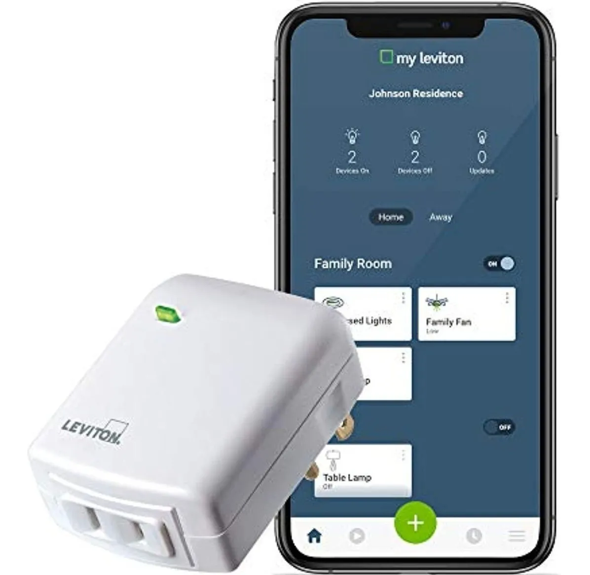 Dimmer Wifi Leviton Plug-in  Blanco