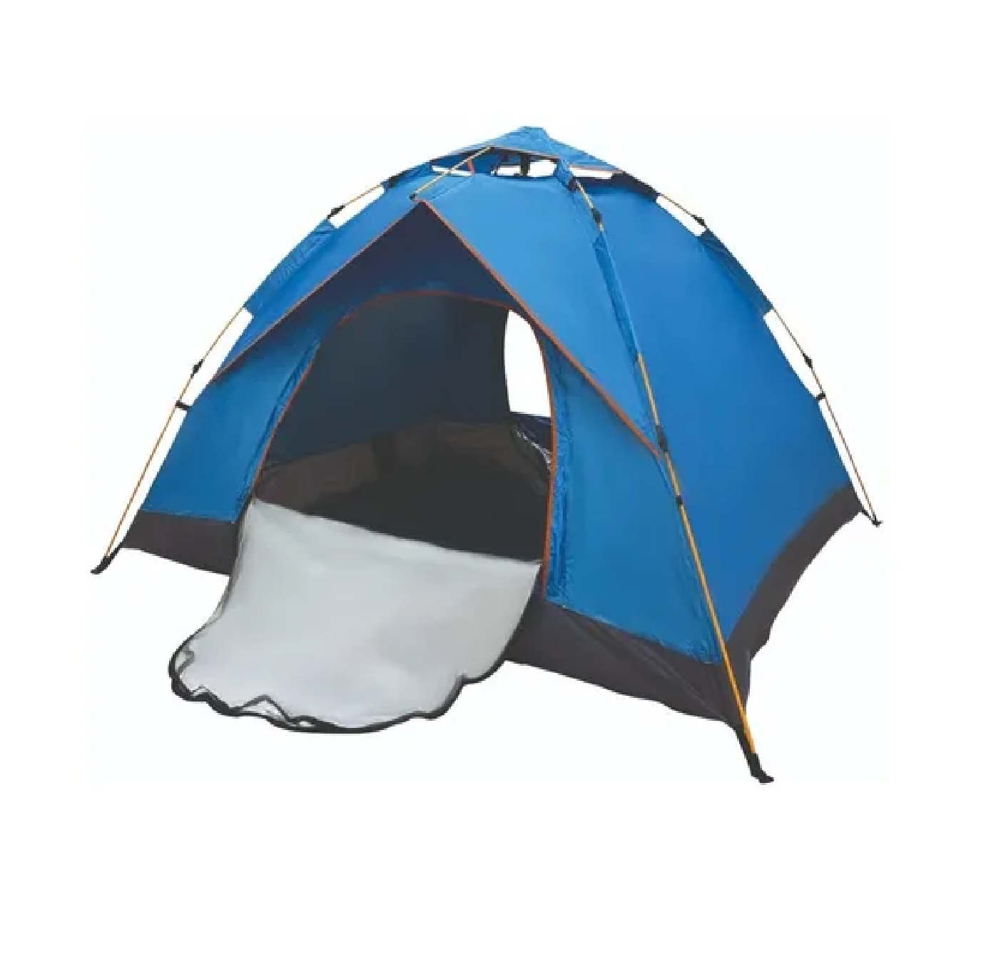 Casa De Campaña Armado Automatico 4 Personas Azul