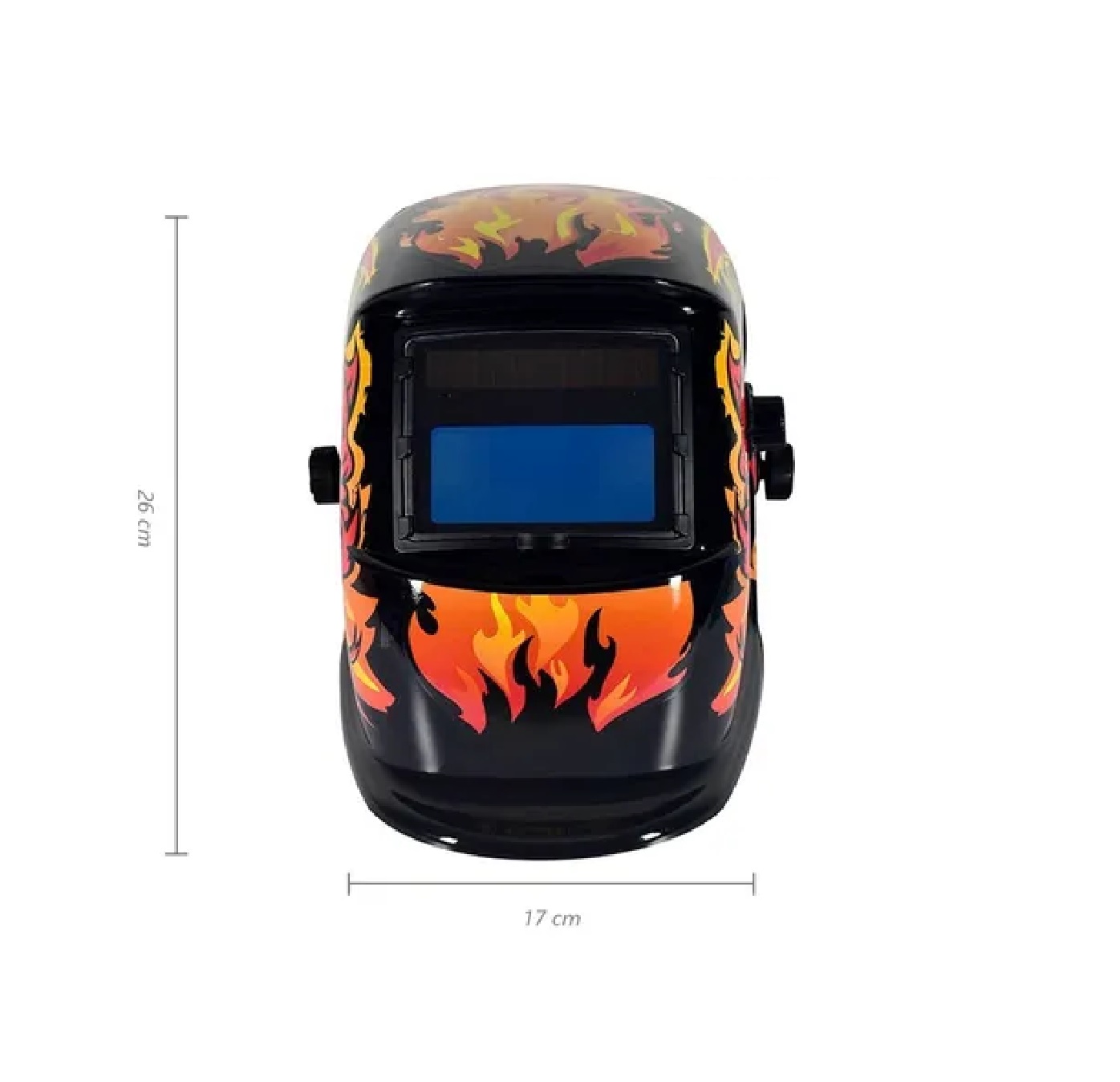 Careta De Soldar Uso Industrial Soldadura Electronica Diseño Dragon Rojo