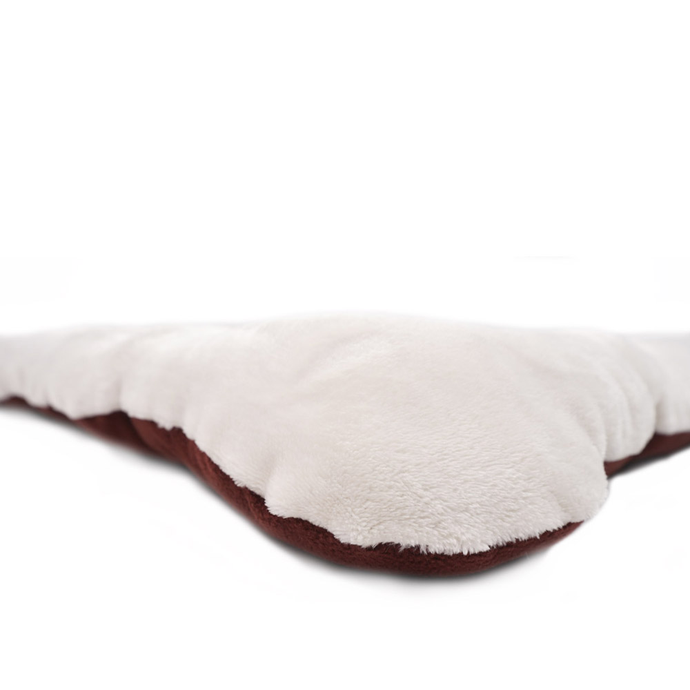 Cama Para Perro Colchoneta Cojin Raza Chica-Mediana Suave Económica Vino 