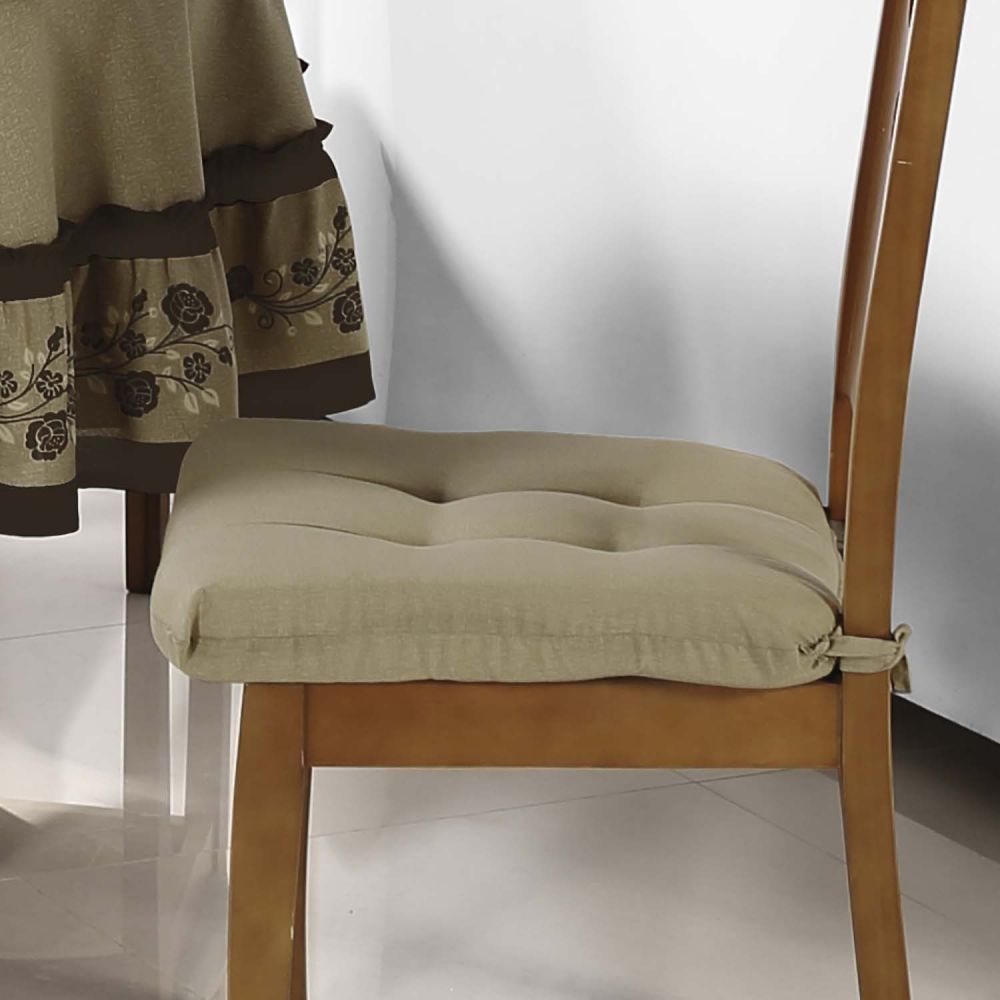 Cojines Para Sillas De Madera Para Comedor O Cocina | Color Marrón Claro